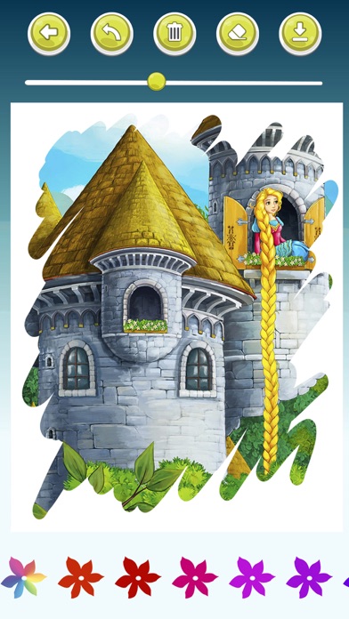 Rapunzel Coloring Book Game screenshot 3