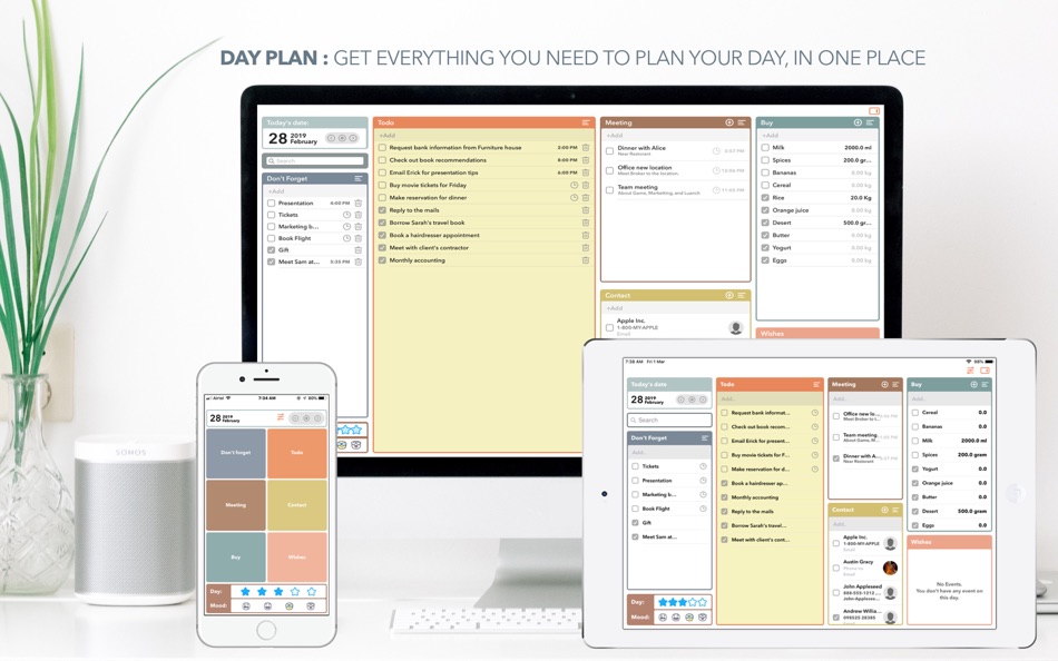 Day Plan. Manufactory Planner Mac os. Plan your day