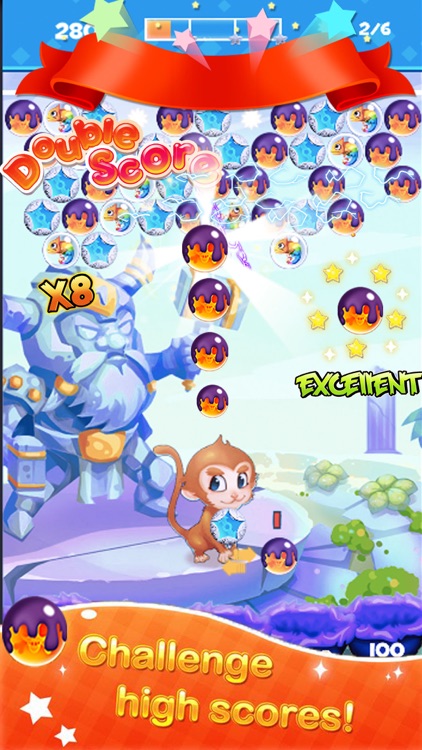 Bubble Breaker Monkey Witch