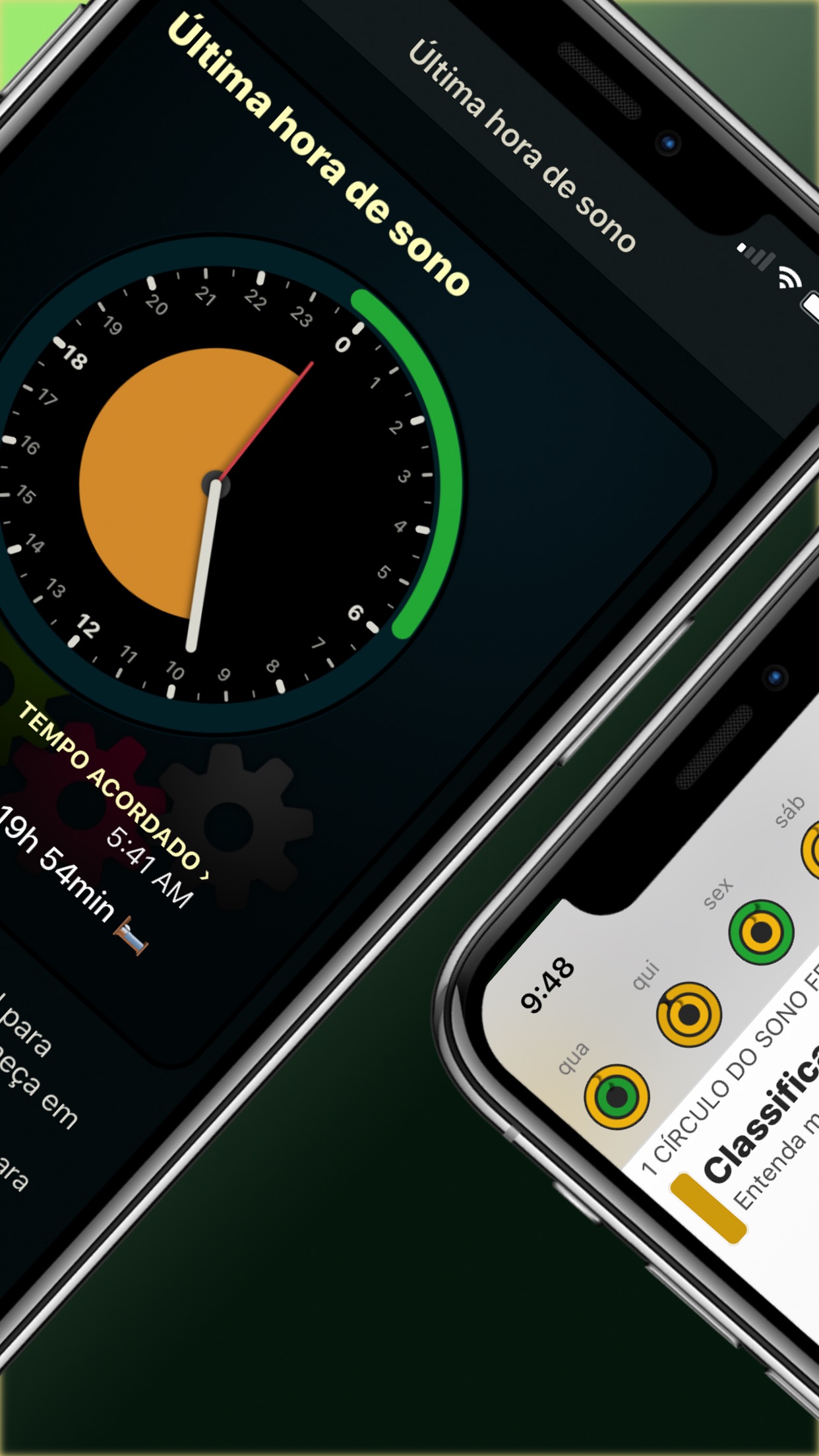 Screenshot do app AutoSleep. Monitore seu sono.