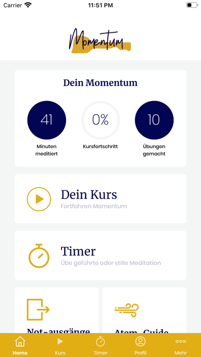 Momentum Application screenshot 3