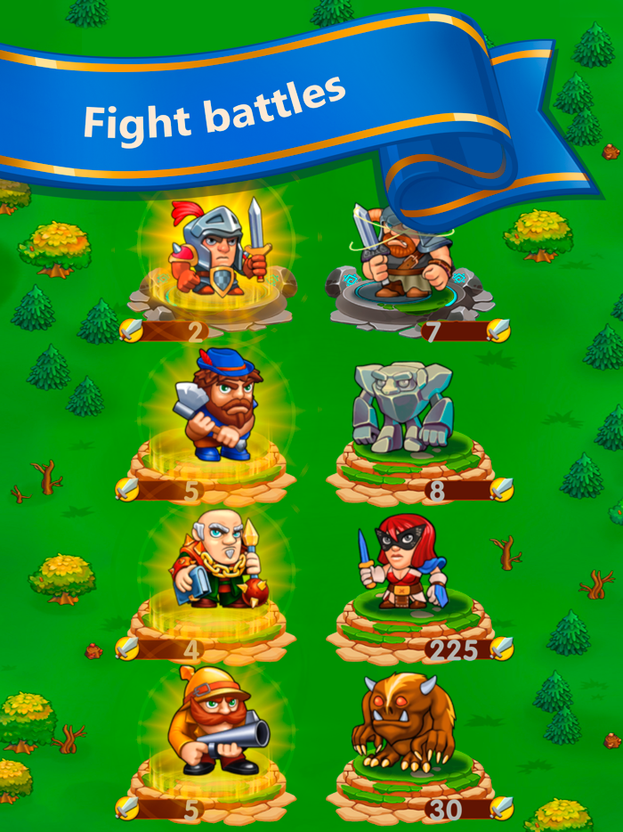 Grow the Kingdom merging game