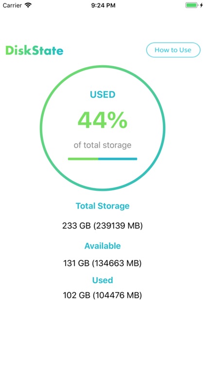 Storage Widget - DiskState