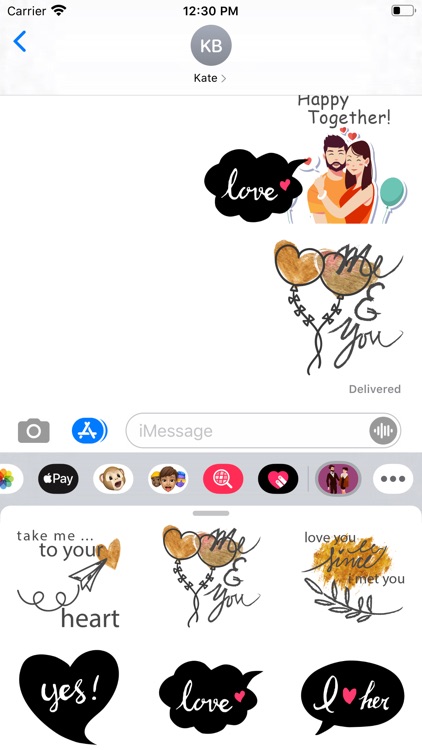 You & Me Together Stickers