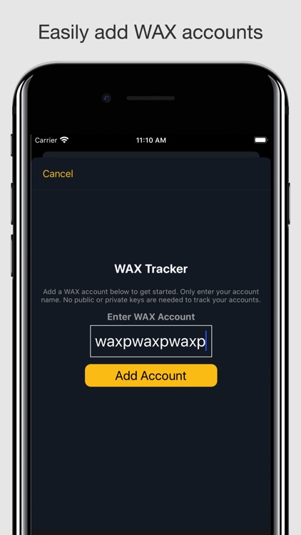 WAX Tracker