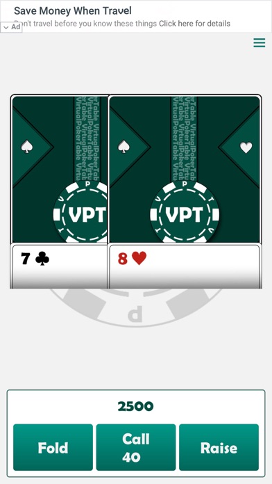 Virtual Poker Table screenshot 3
