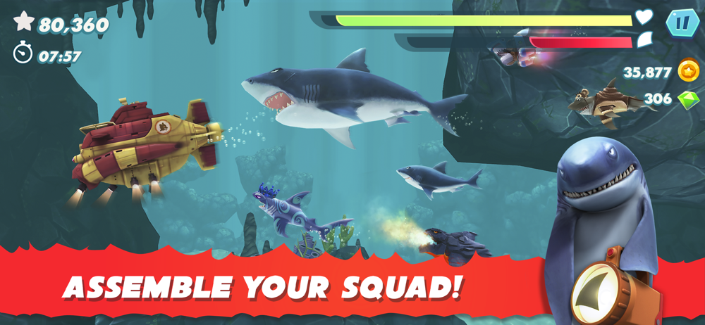 Hungry Shark Evolution Overview Apple App Store Us - roblox shark attack that shark tried to eat me gamer