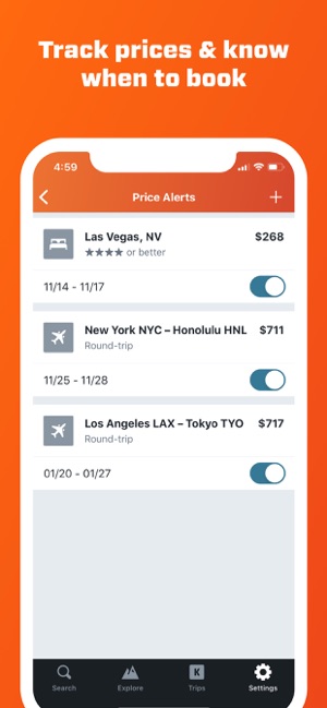 ‎KAYAK Flights, Hotels & Cars Screenshot