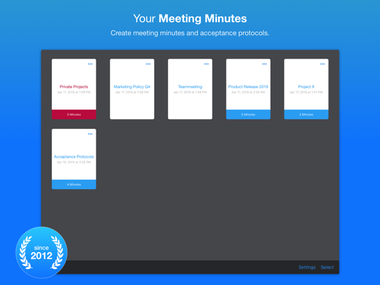 MinuteTaker - Meeting Minutes creation and sharing screenshot