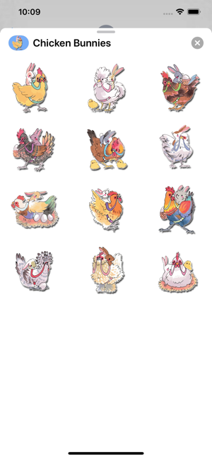 Chicken Bunny Stickers(圖2)-速報App