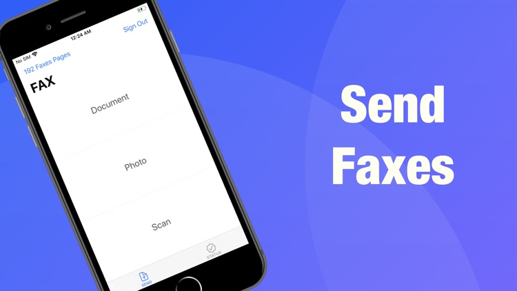 Fax on phone