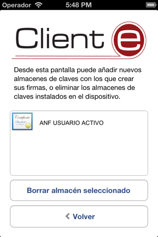 Cliente @firma movil - náhled