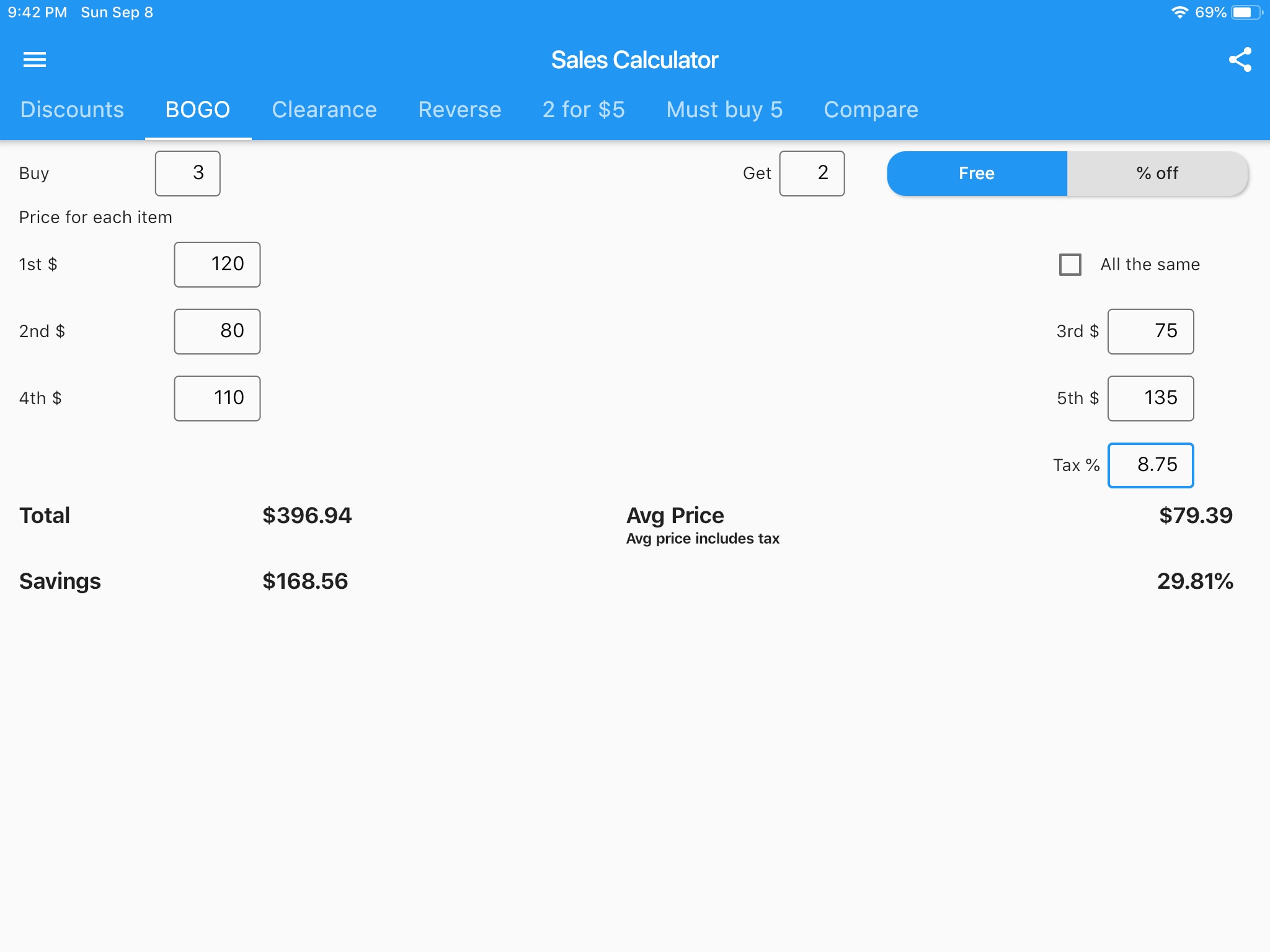 Price & Discount Calculator' screenshot 2