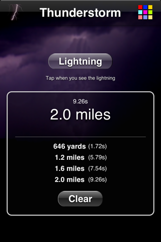 Thunderstorm Calculator - náhled