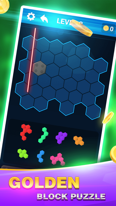 Golden Block Puzzle screenshot 1