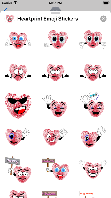 Heartprint Emoji Stickers screenshot 4