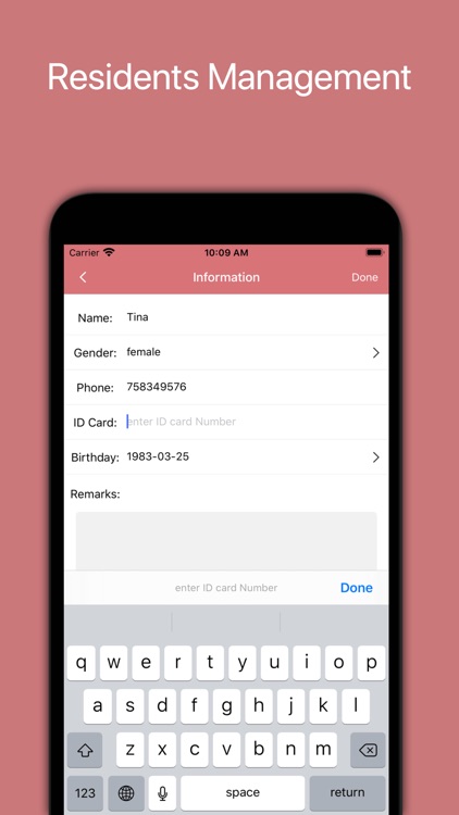 Residents Management