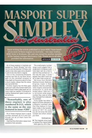 The Old Machinery Magazine screenshot 4