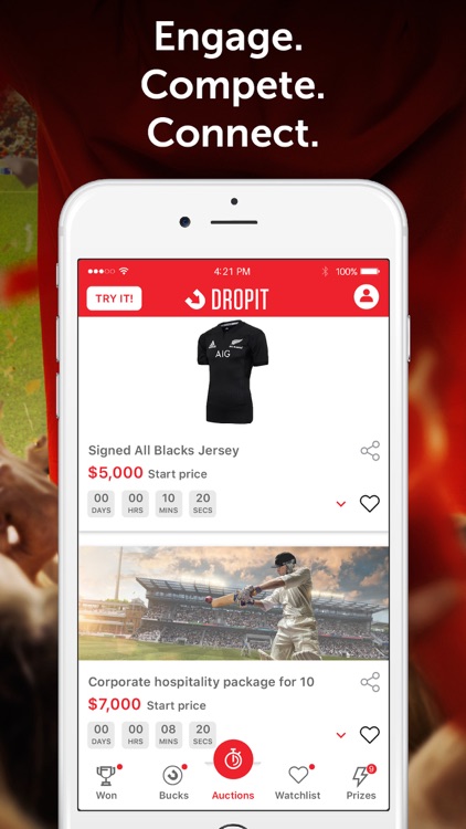 DROPIT Auctions - Play & Save