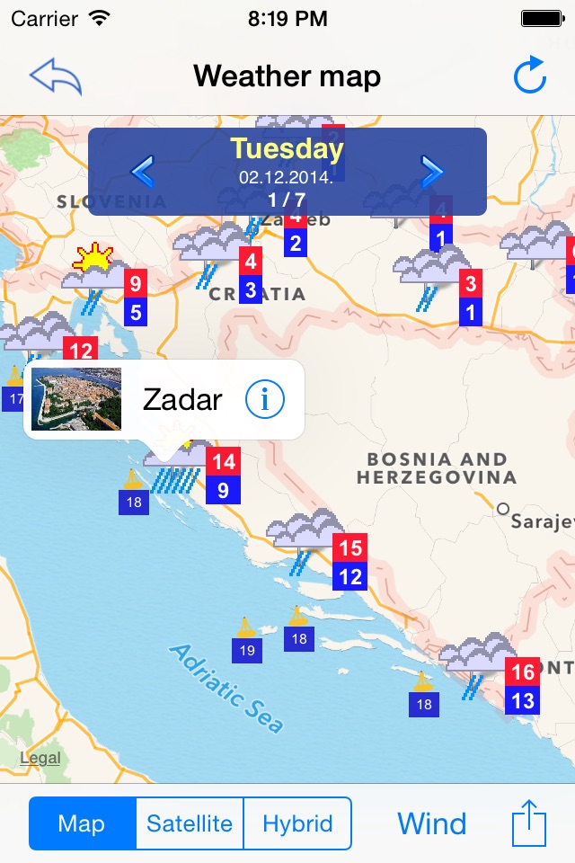 Croatia Weather screenshot 2