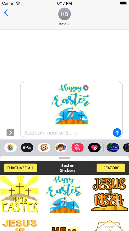 Easter Stickers - Christian