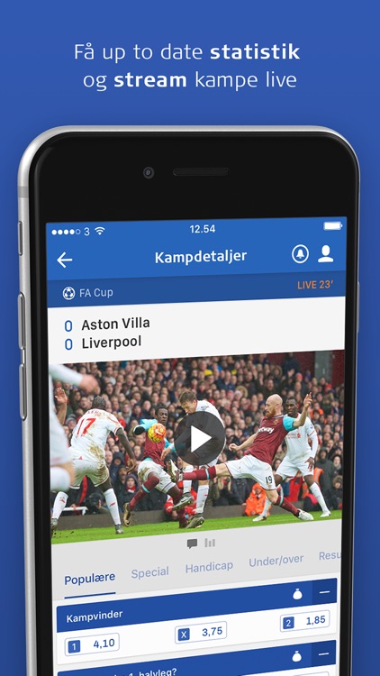 Oddset - betting på live sport