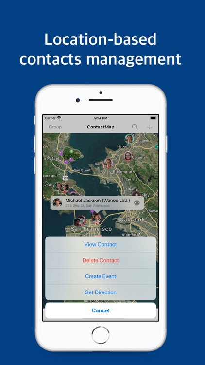 Contacts Map: territory manage screenshot-1