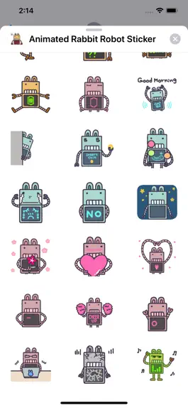 Game screenshot Animated Rabbit Robot Sticker hack