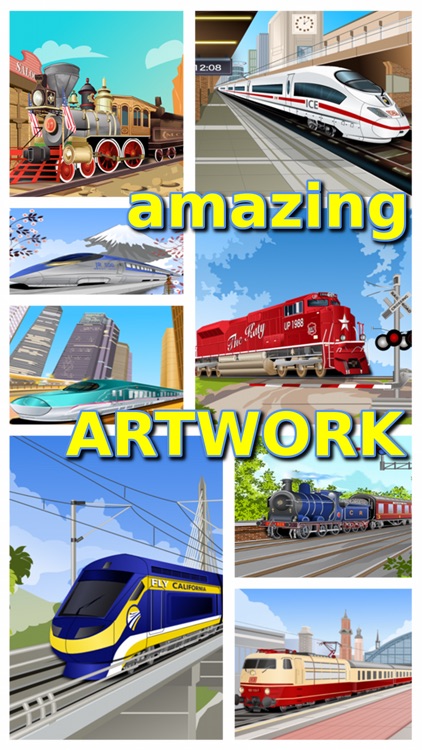 Train Jigsaw Puzzles for Kids