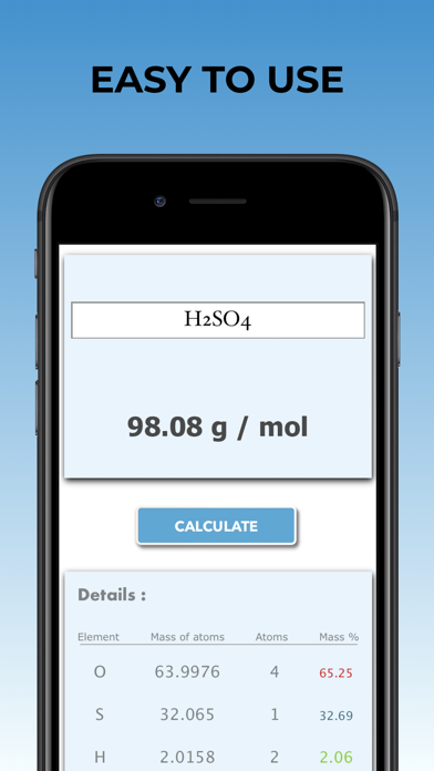 Molar Mass Calculator Pro screenshot 4