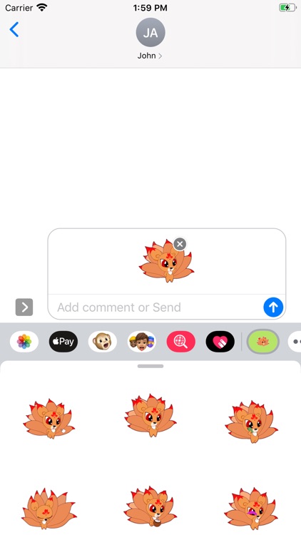 Nine Tailed Fox Stickers screenshot-4