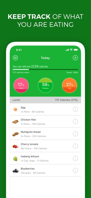 Calorie, Carb & Fat Counter(圖1)-速報App