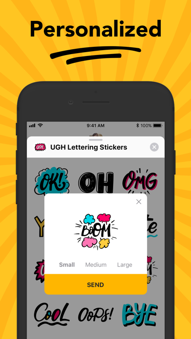 UGH Lettering Stickers screenshot 2