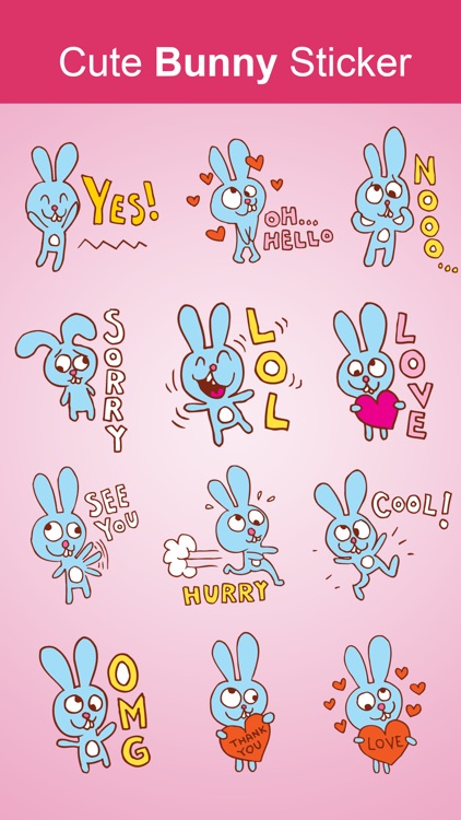 adorable Bunny Stickers