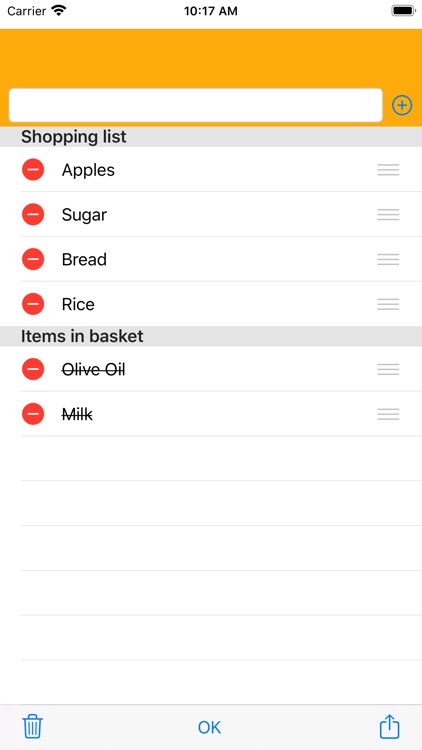 Basic Shopping List