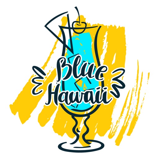 Blue Hawaii Fantasy Stickers Icon