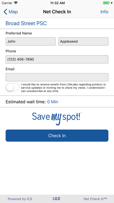 LifeLabs - Net Check In screenshot 2