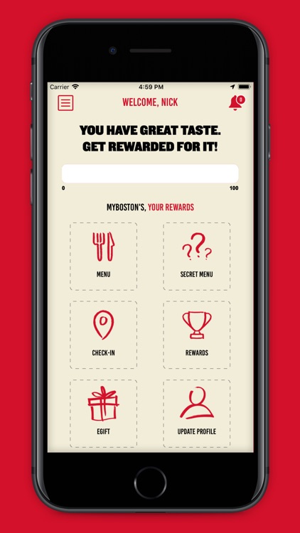 Boston's Pizza Rewards