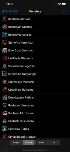 Captura 4 MHGU Database iphone