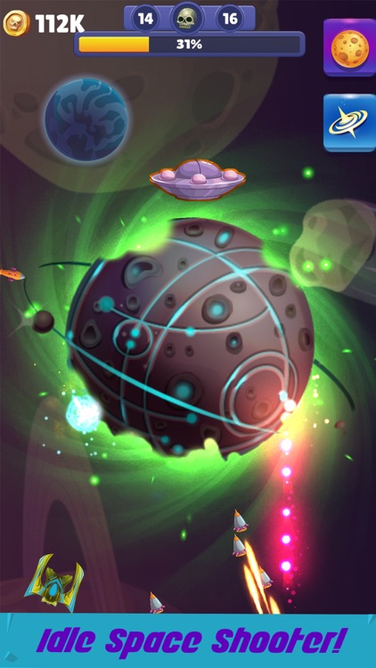 Idle Planet: Space Tap Shooter