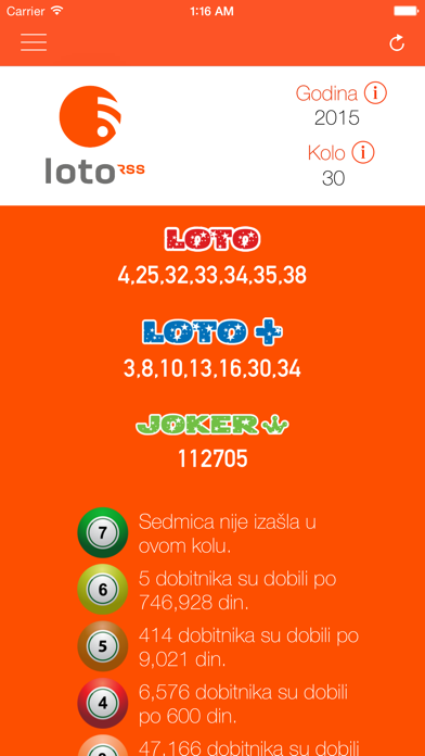 How to cancel & delete Loto kombinacije from iphone & ipad 2