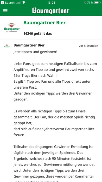 Baumgartner Bier screenshot 4