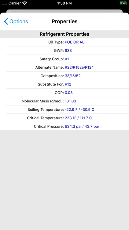 ASHRAE HVAC PT Chart screenshot-4