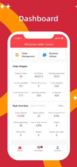 AliExpress Seller app screenshot