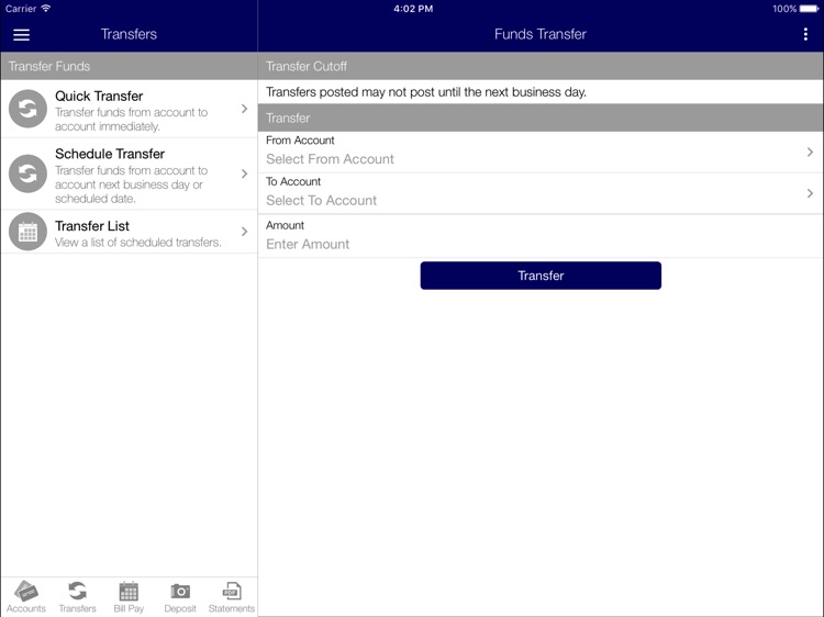Fountain Trust Mobile for iPad