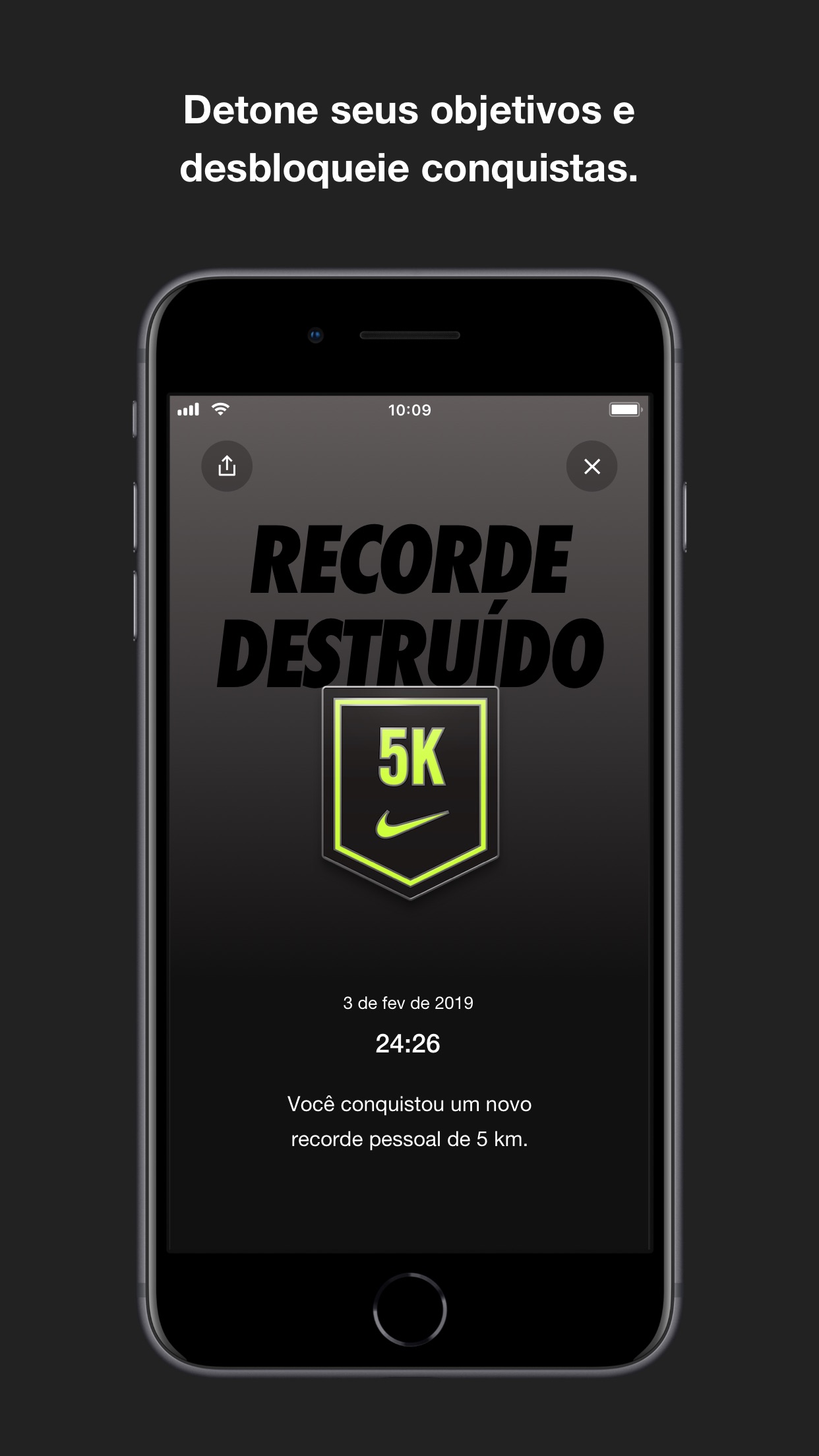 Screenshot do app Nike Run Club