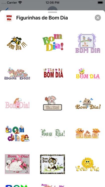 Figurinhas de Bom Dia