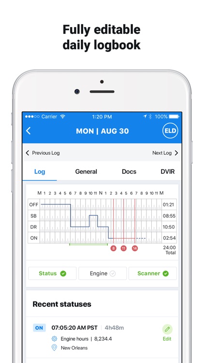 LogIT ELD Logbook