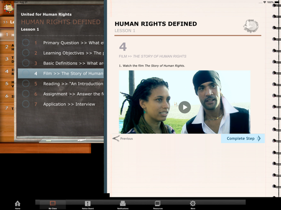 United for Human Rights Online Education screenshot
