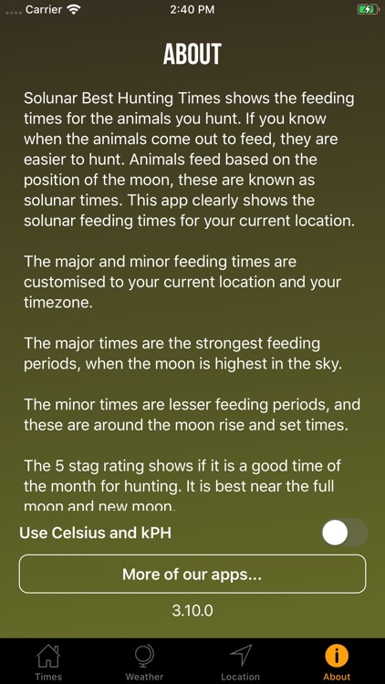 Solunar Best Hunting Times screenshot-4
